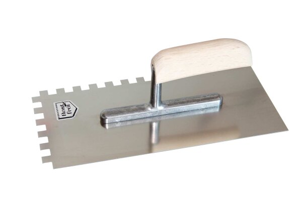 Gl&auml;ttkelle Flexbandkleber 4x4mm Zahnung